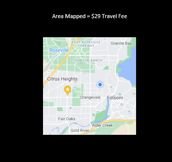 Area Served for $29 Travel Fee